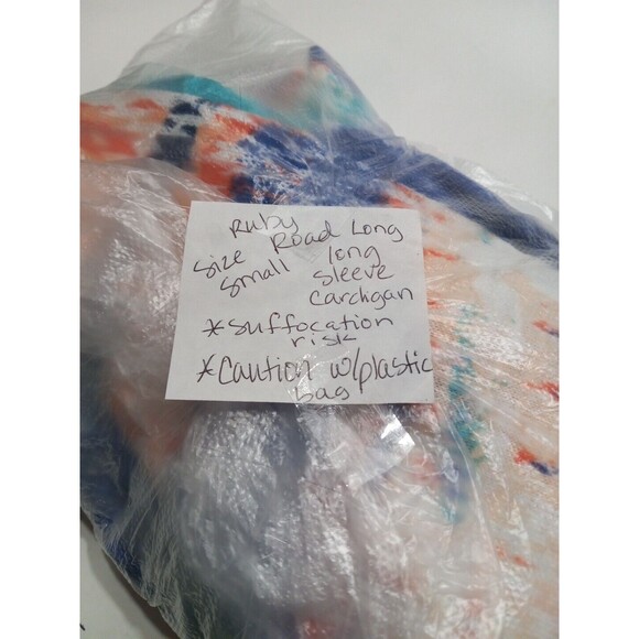 Ruby Road Open Front Long Kimono Cardigan Multicolor Southwestern Size Small - Picture 10 of 10